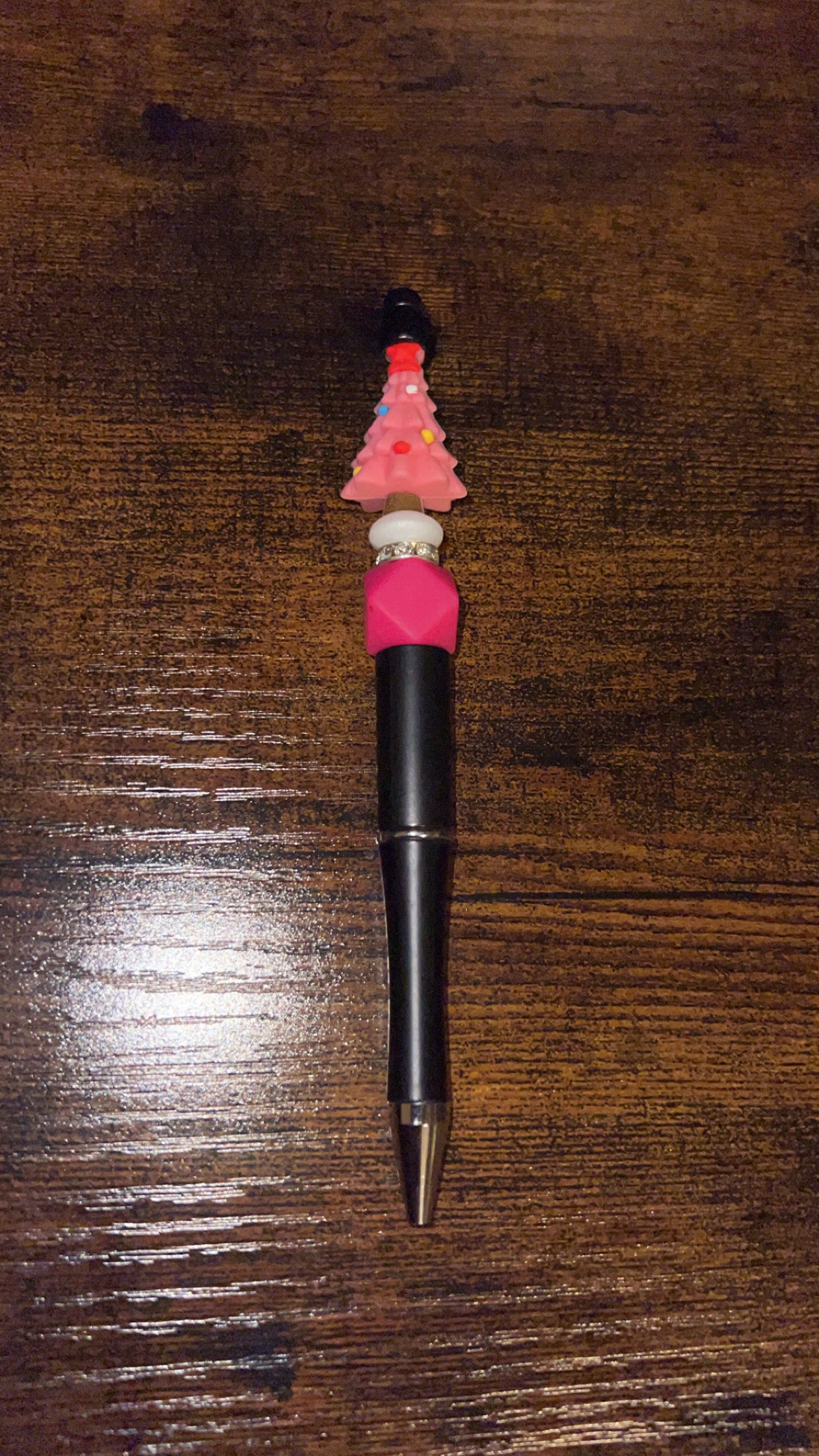 Pink Tree - Beaded Pen