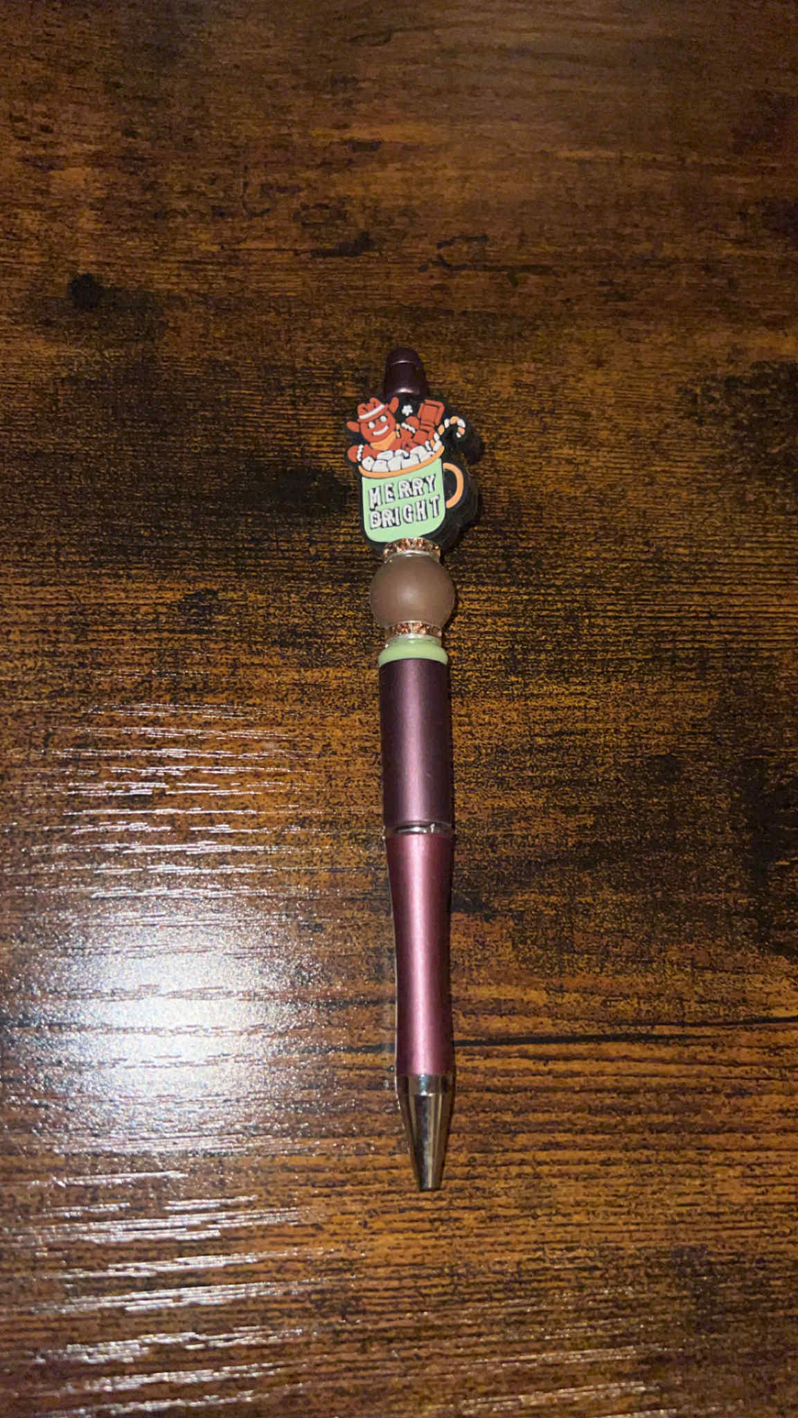 Ginger Hot Coco - Beaded Pen