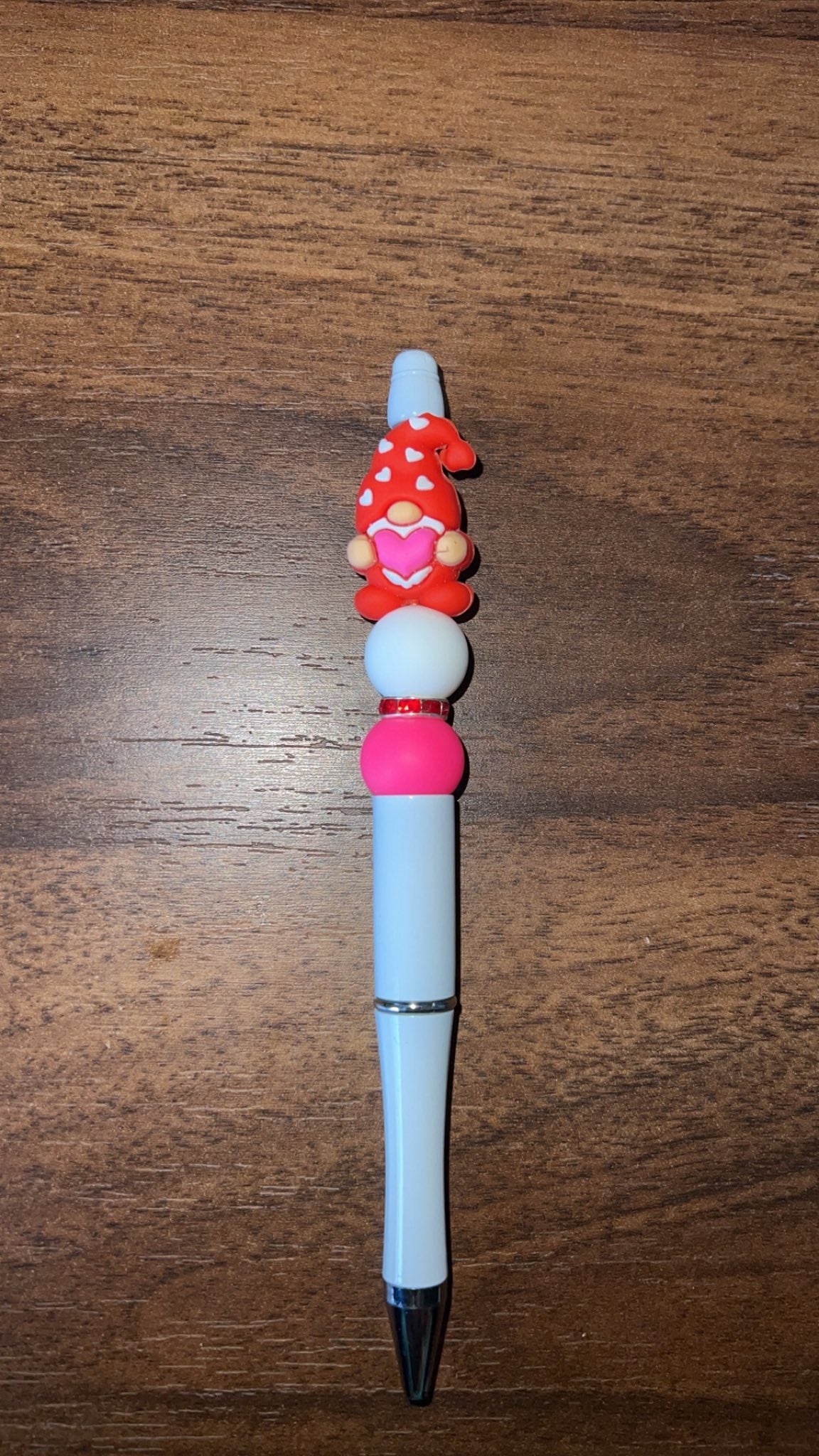 Red Gnome - Beaded Pen