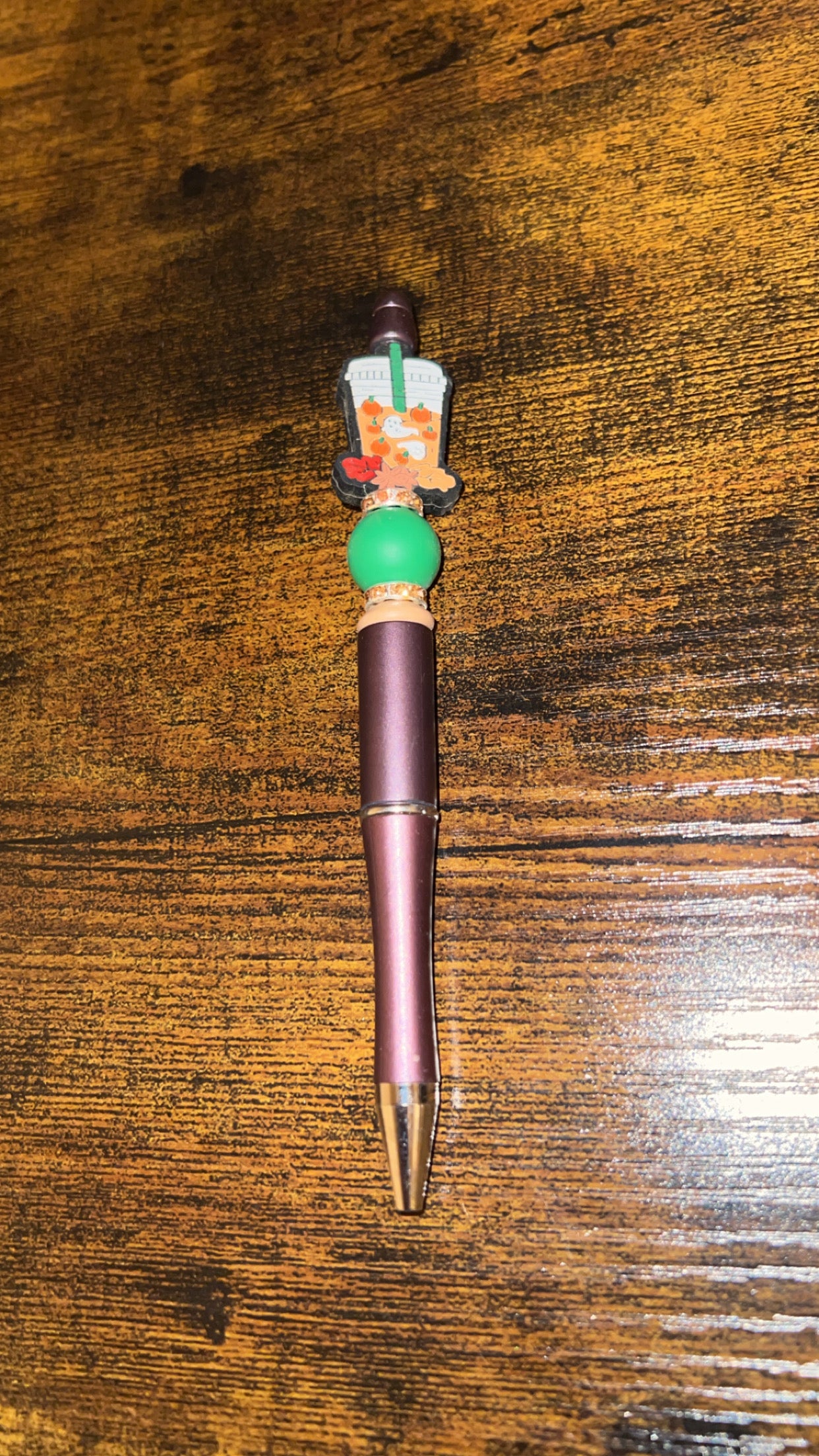 Fall Coffee - Beaded Pen