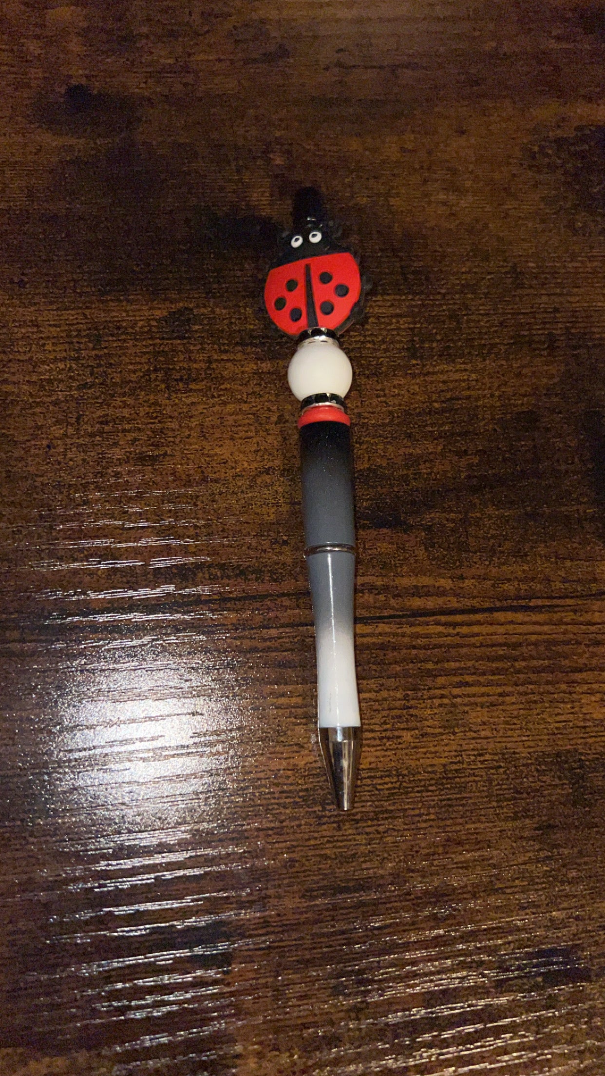 Lady Bug - Beaded Pen