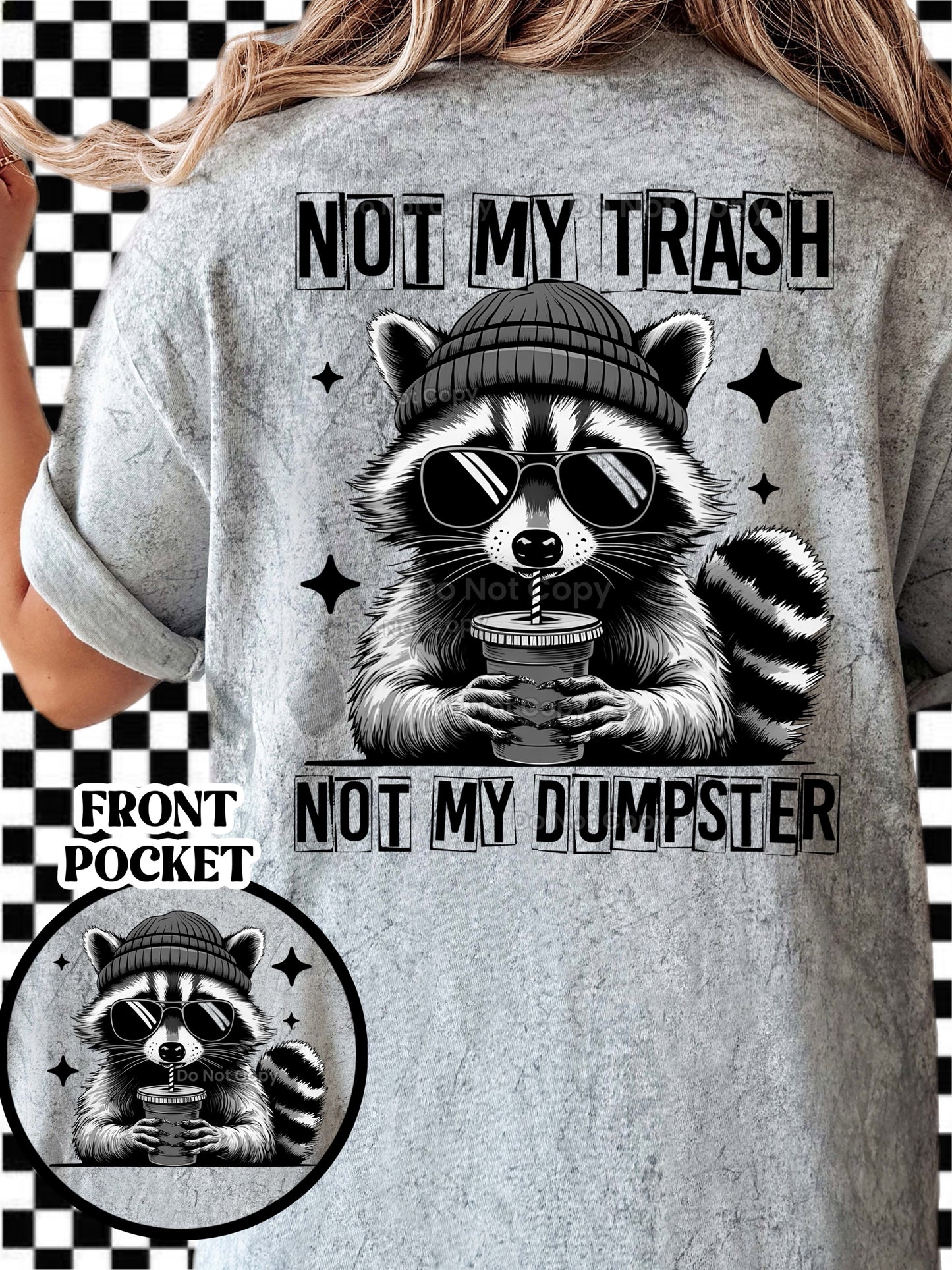 Dumpster Raccoon - DTF Print