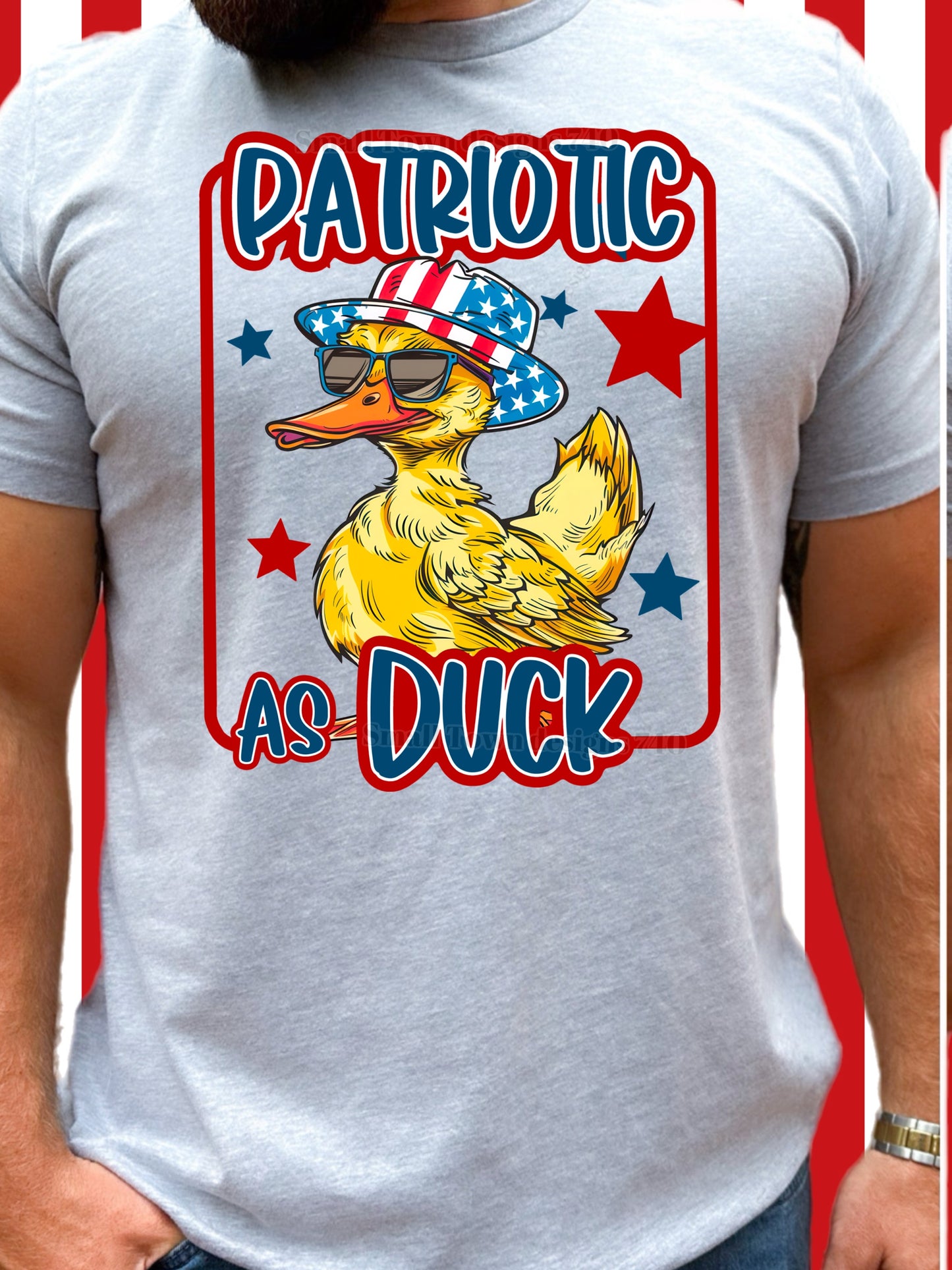 Patriotic As Duck - DTF Print
