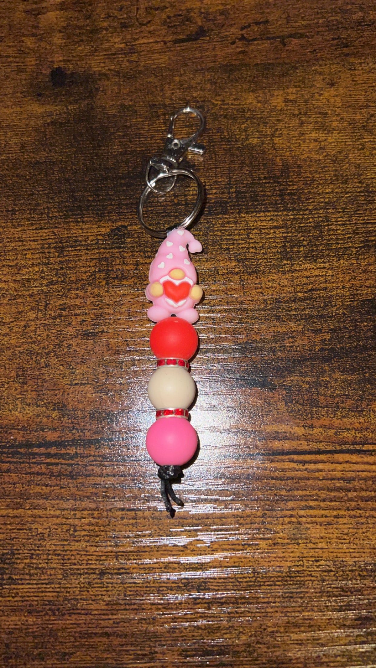 Pink Gnome - Mini Keychain