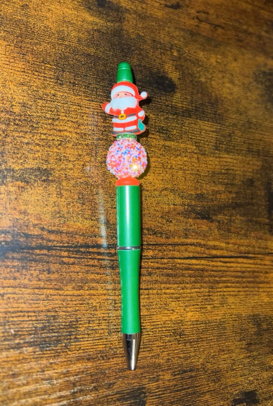 Santa - Beaded Pen