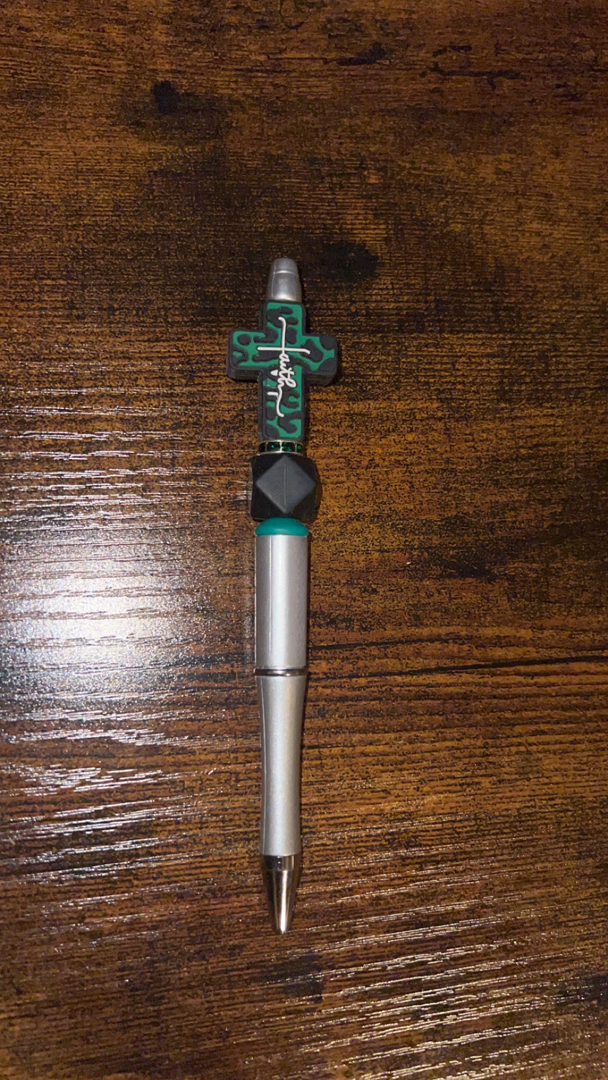 Faith Cross - Beaded Pen