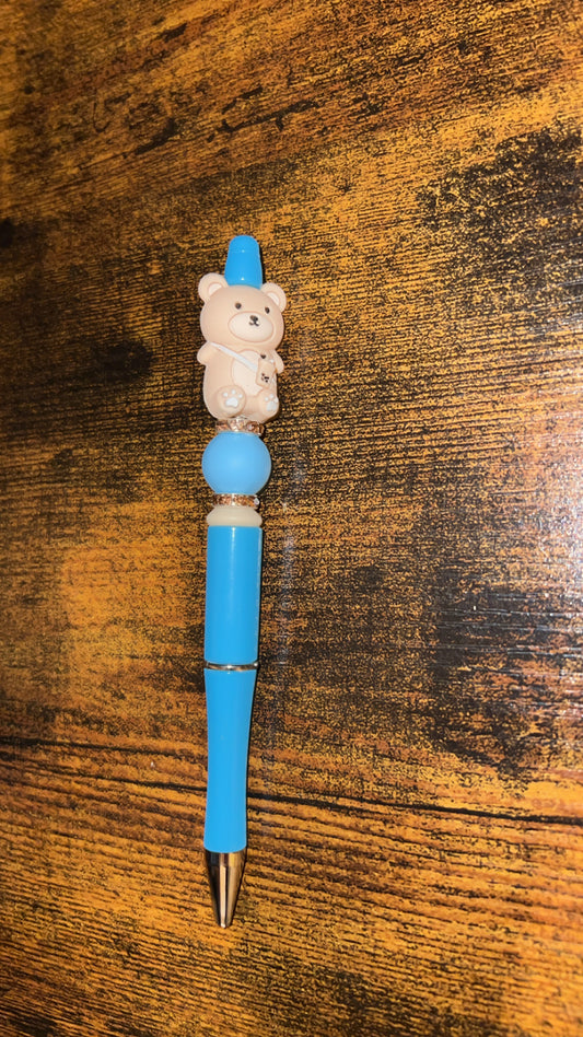 Boujee Bear - Beaded Pen