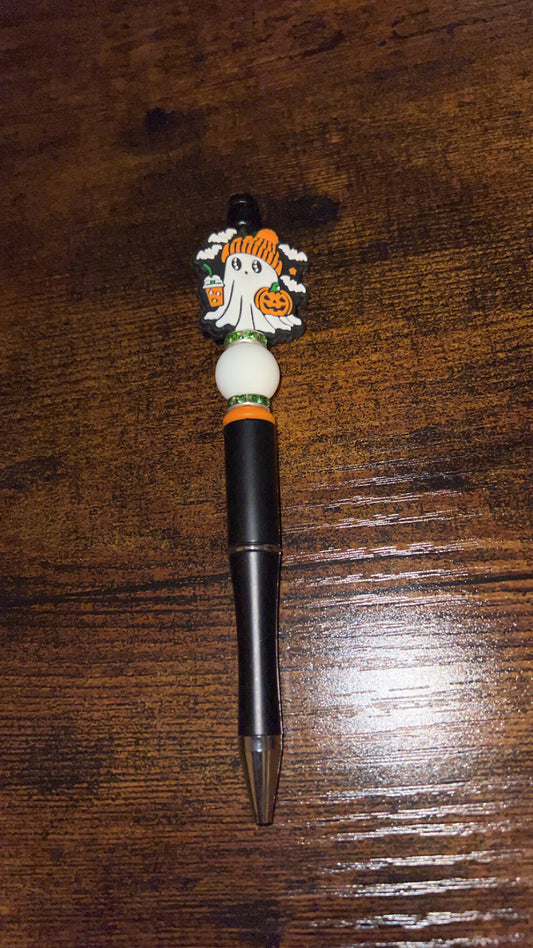 Black Ghosty - Beaded Pen
