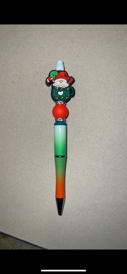 Gnome Hot Chocolate - Beaded Pen