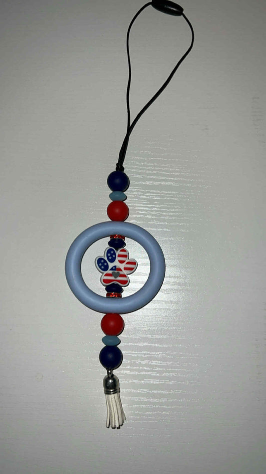 Flag Paw - Car Charm