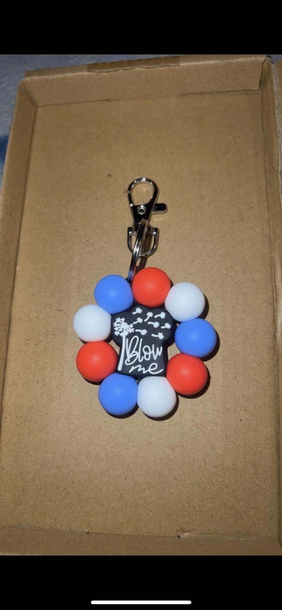 Blow Me - Flower Keychain