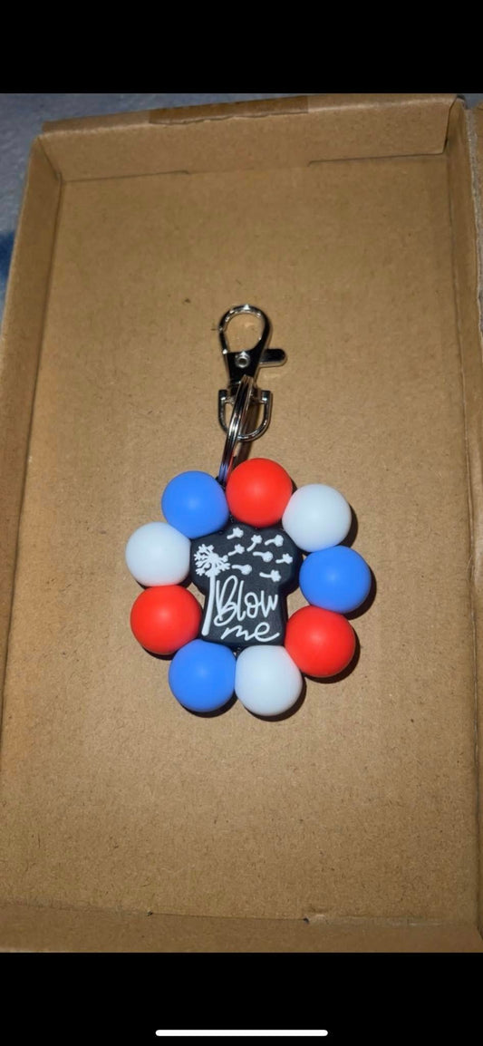 Blow Me - Flower Keychain