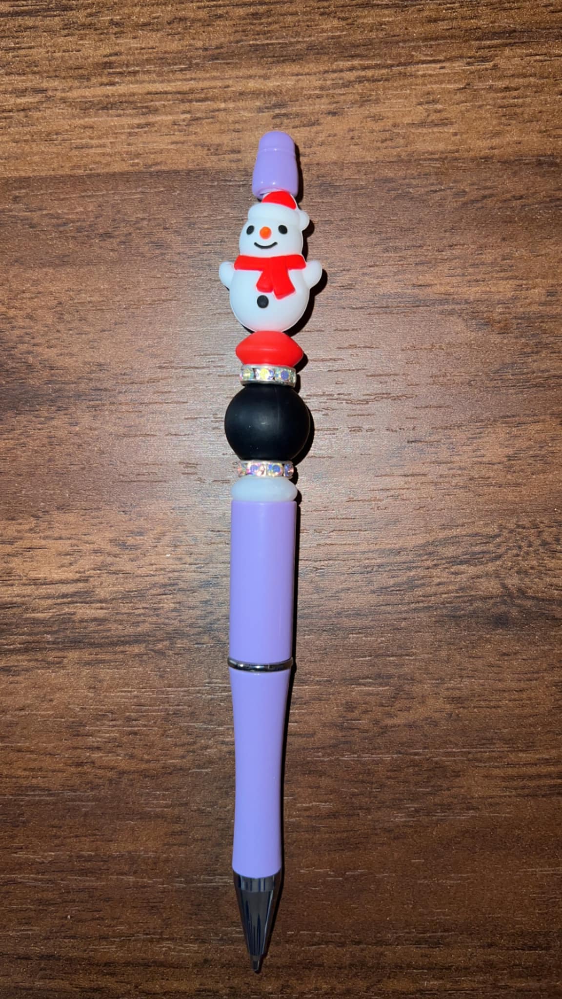 Snowman - Beaded Pen