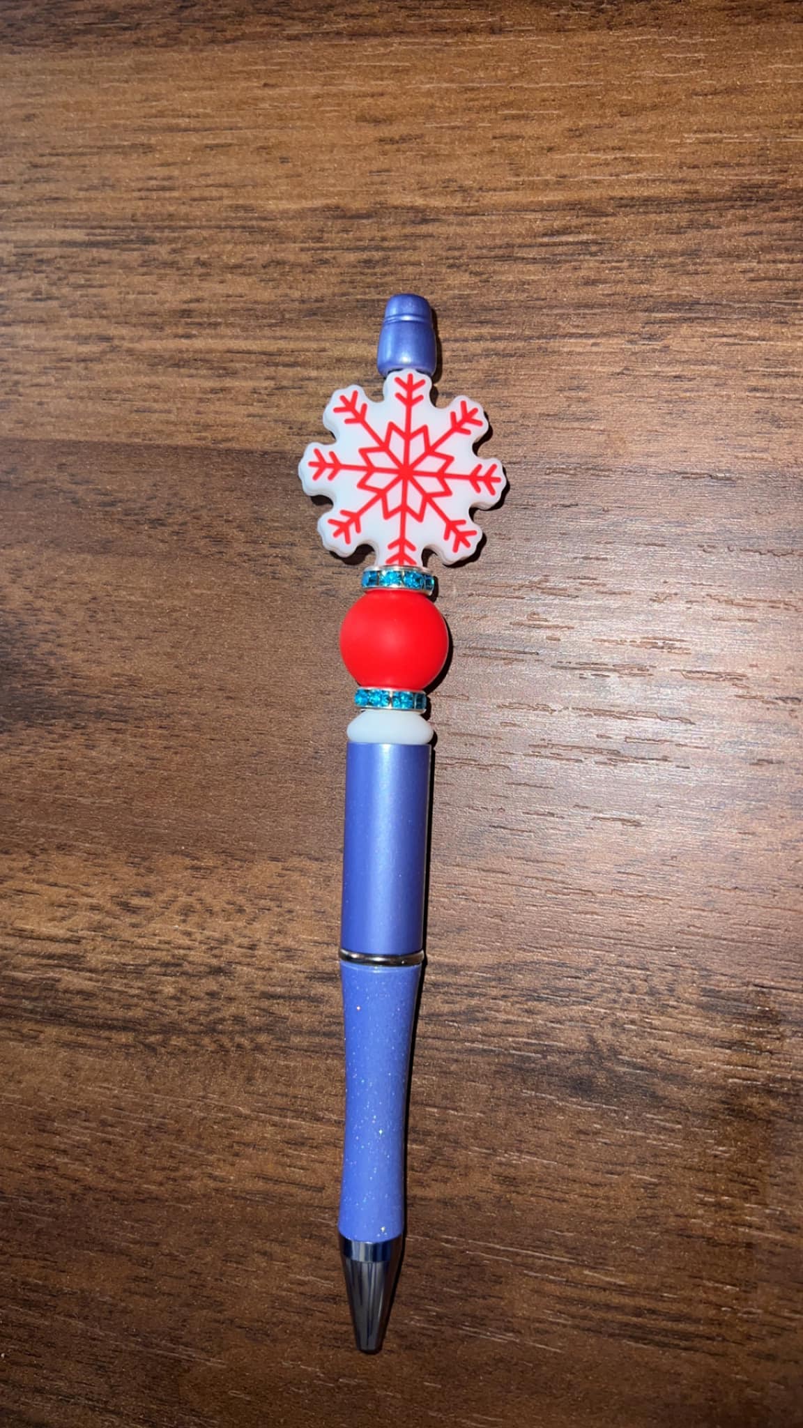 Snowflake - Beaded Pen