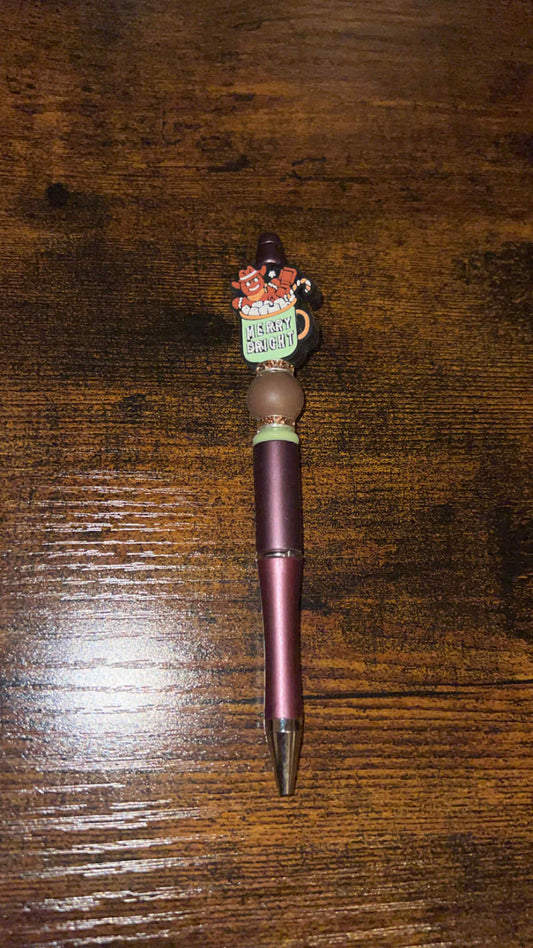 Ginger Hot Coco - Beaded Pen