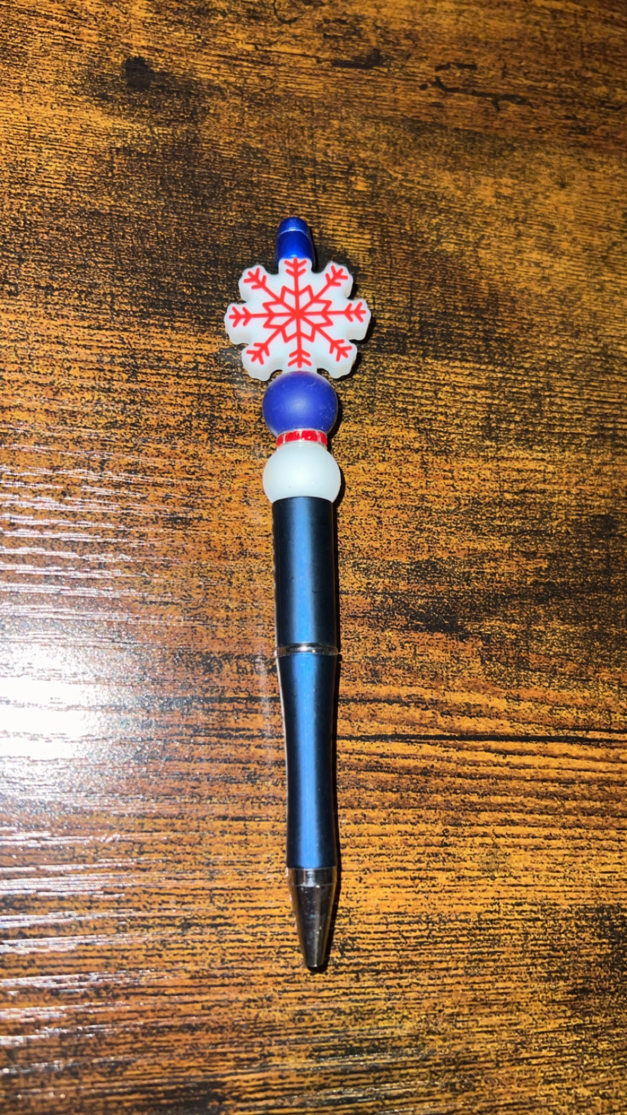 Snowflake - Beaded Pen