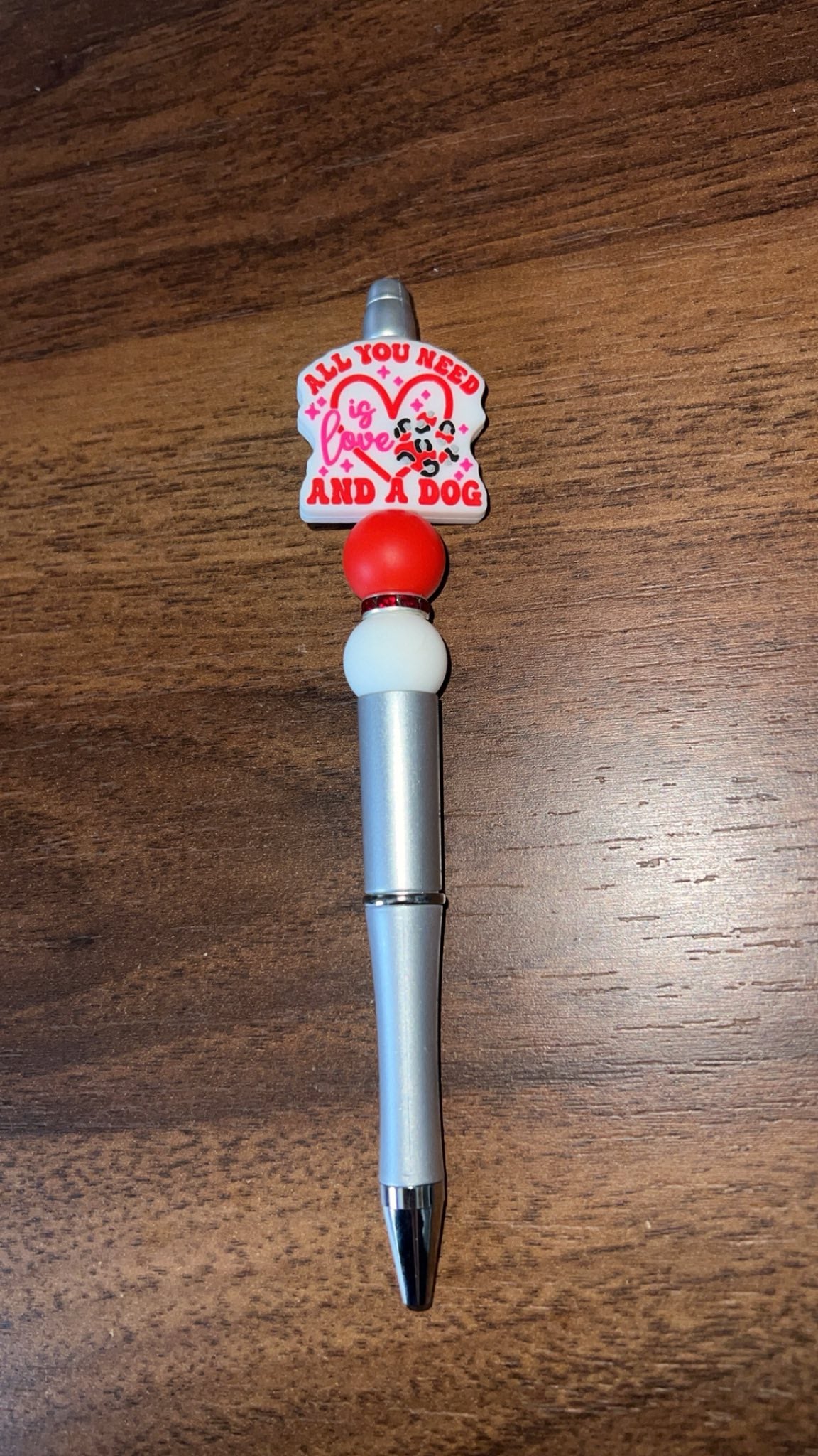 Love And a Dog - Beaded Pen