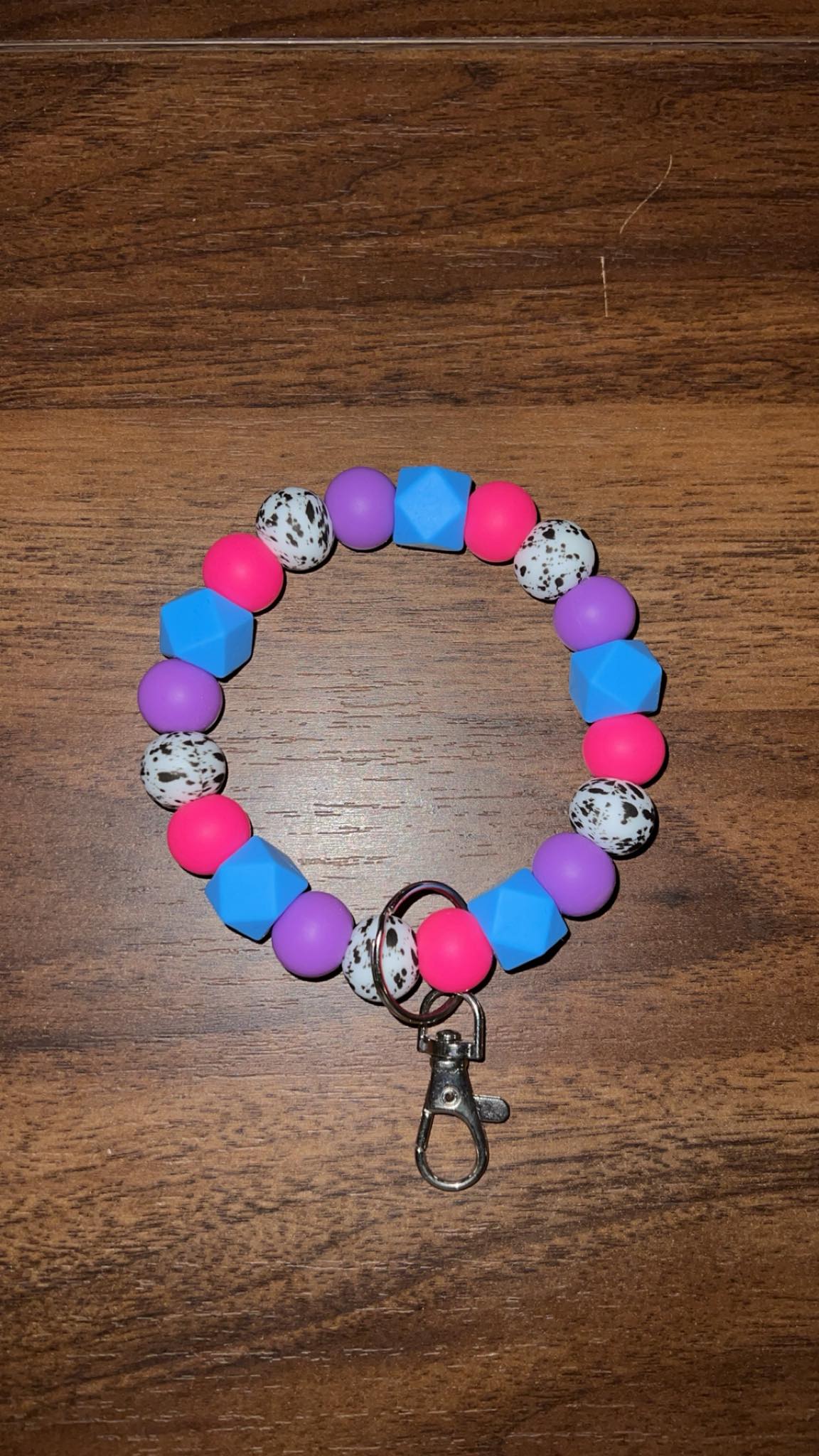 Jade - Beaded Keyring Wristlet