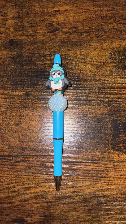 Penguin - Beaded Pen