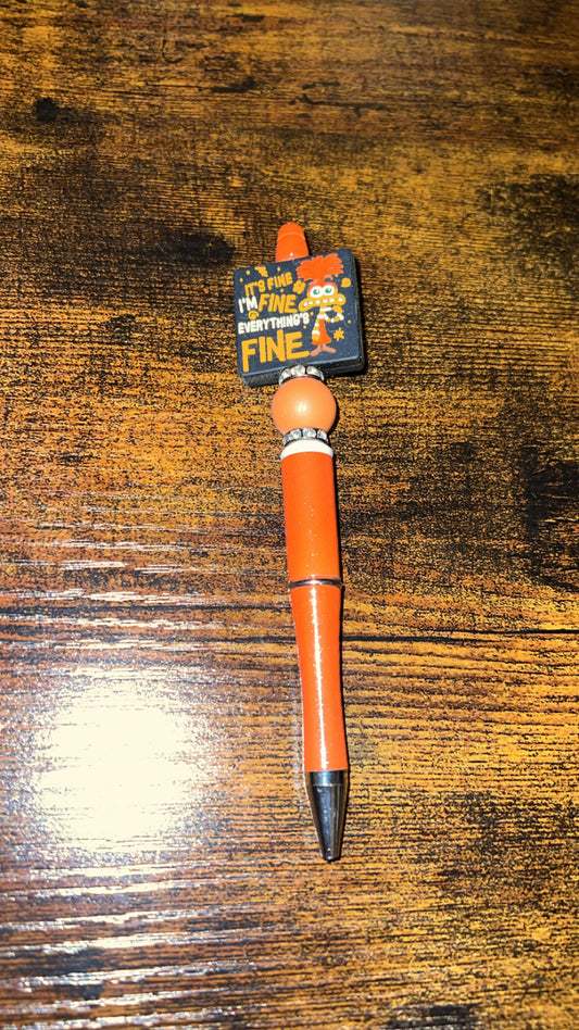 Everything’s Fine - Beaded Pen