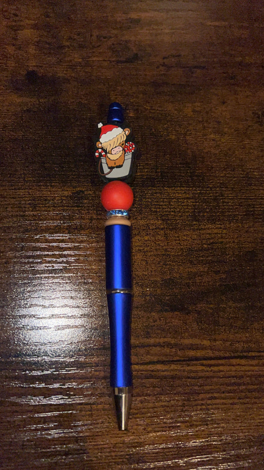 Bucket Cow - Beaded Pen