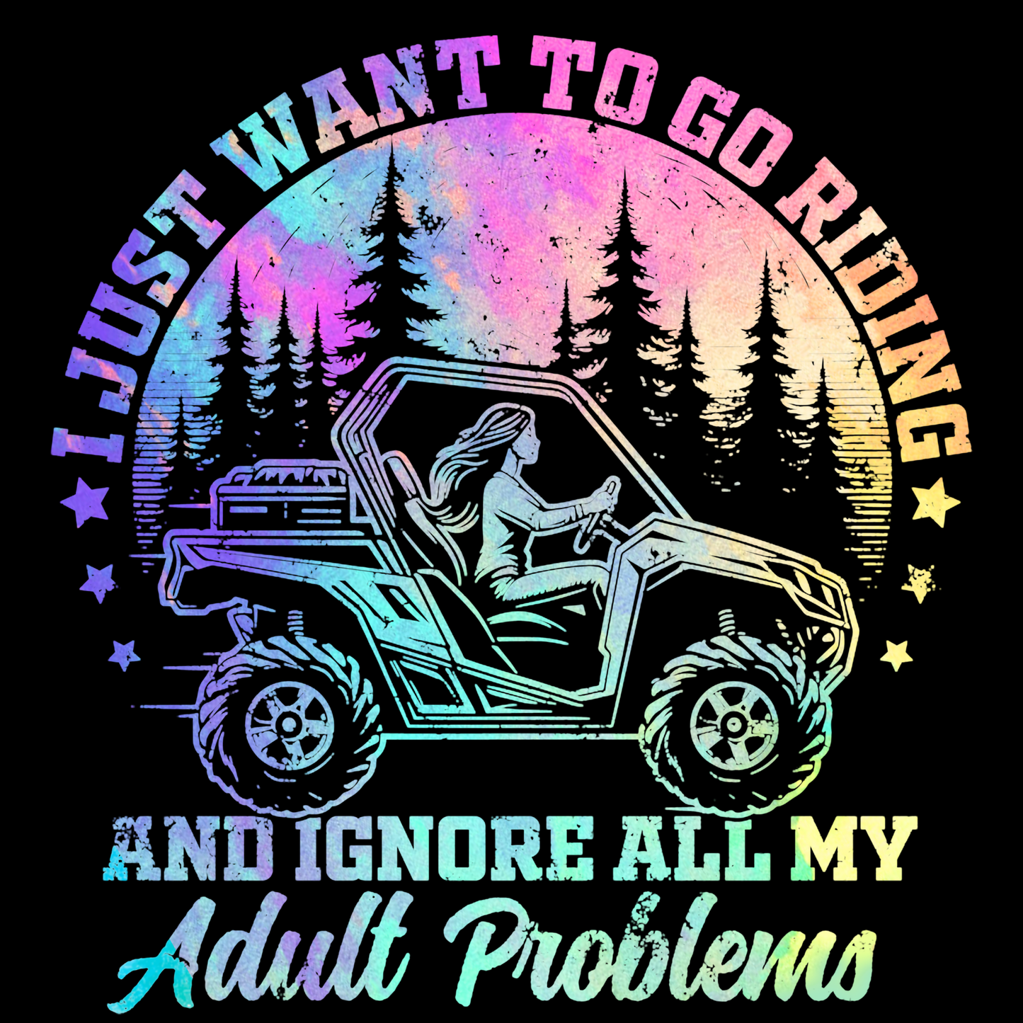 Adult Problems ATV - DTF Print