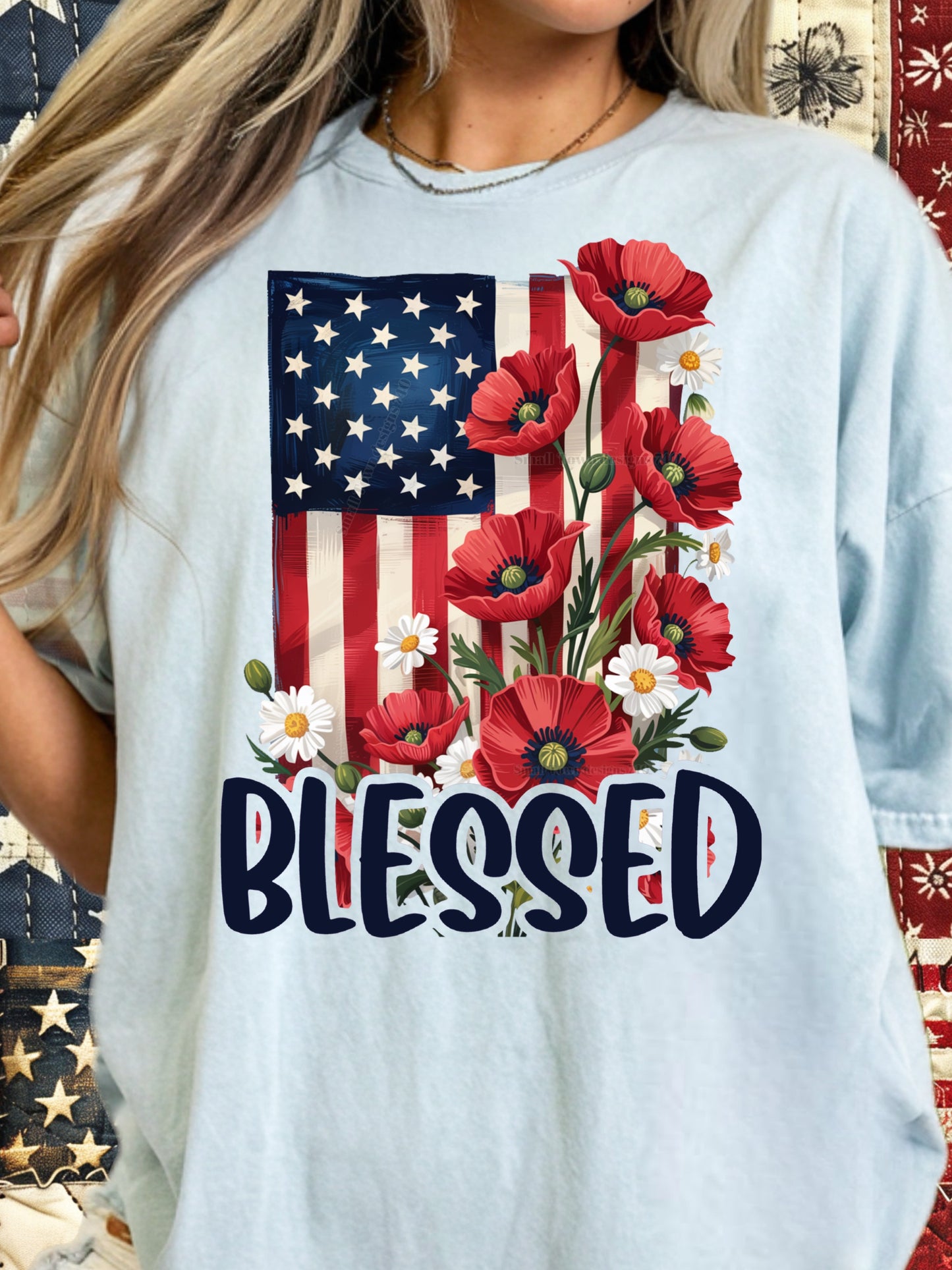 Blessed Flag - DTF Print