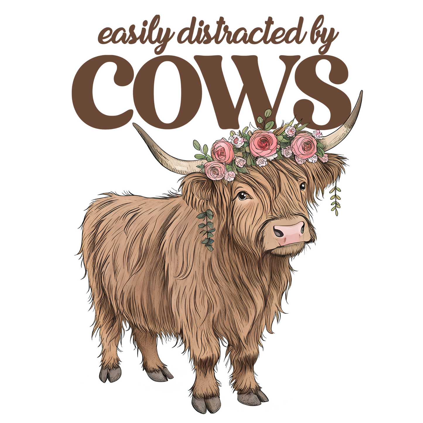 Distracted By Cows - DTF Print