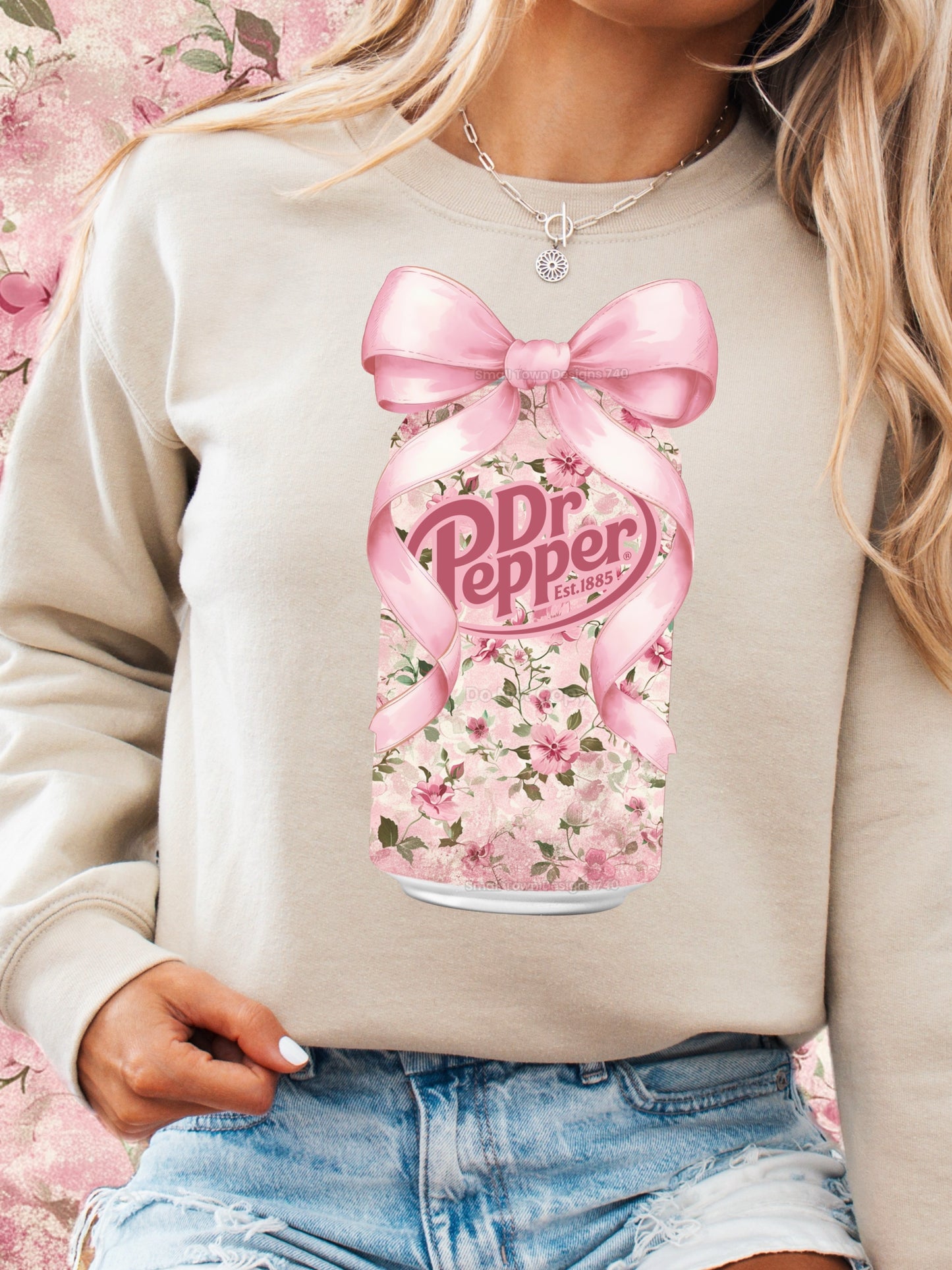 Dr Pepper Bow - DTF Print