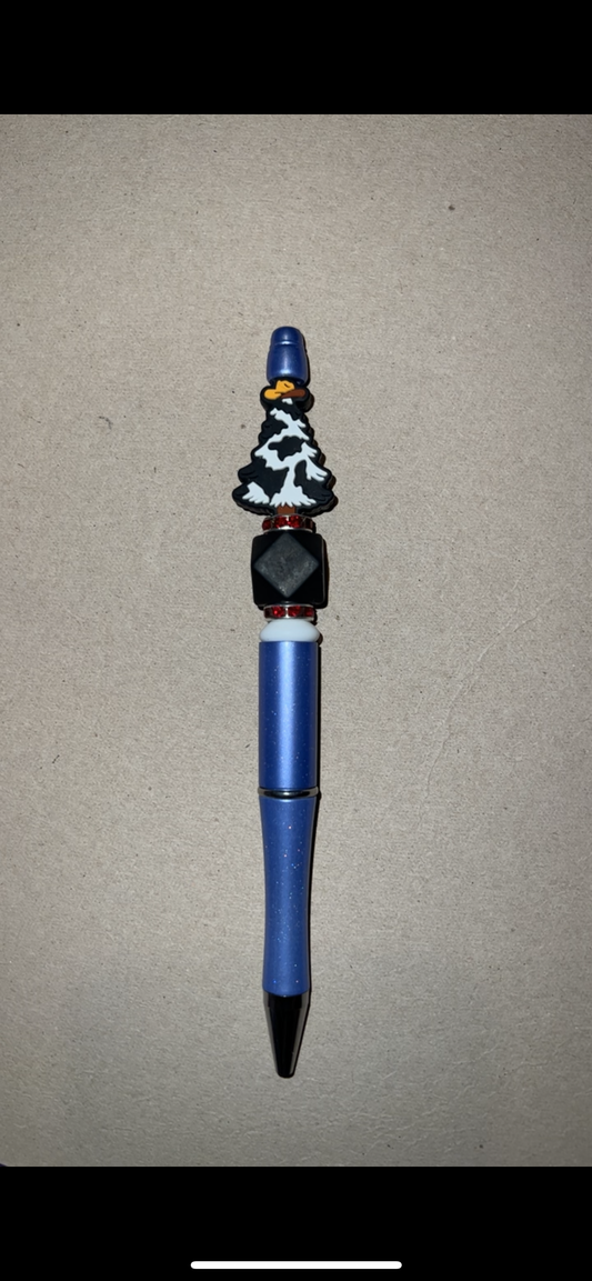 Cow Christmas Tree - Beaded Pen