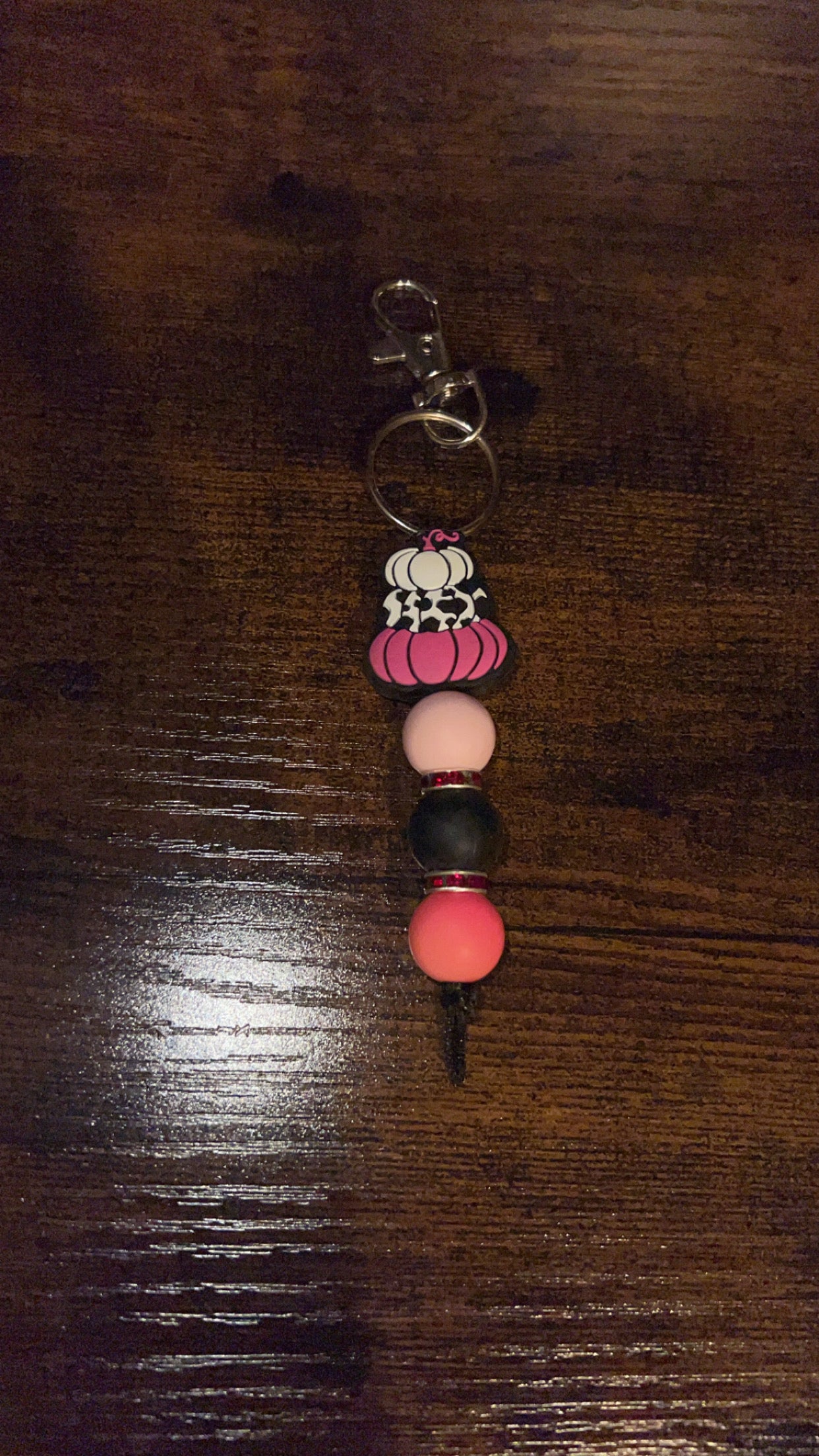 Pink Pumpkin - Mini Keychain