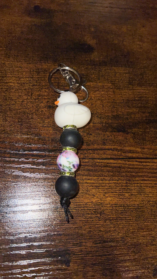 White Ducky - Mini Keychain