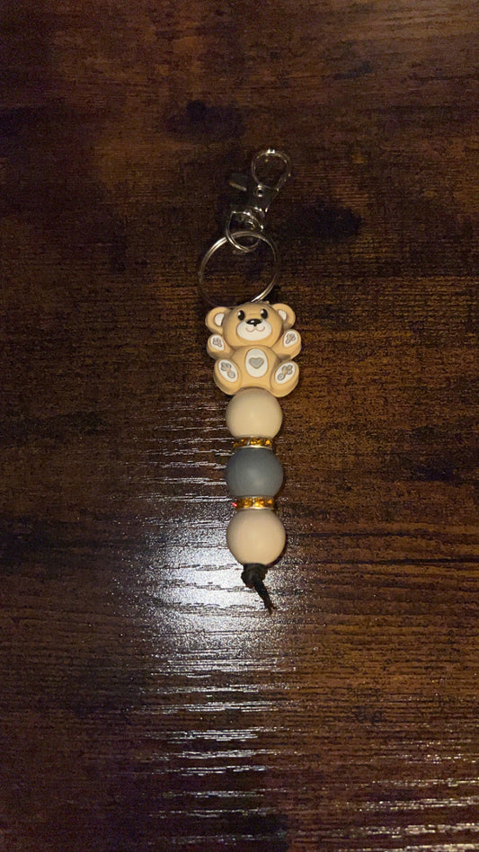 Tan Bear - Mini Keychain