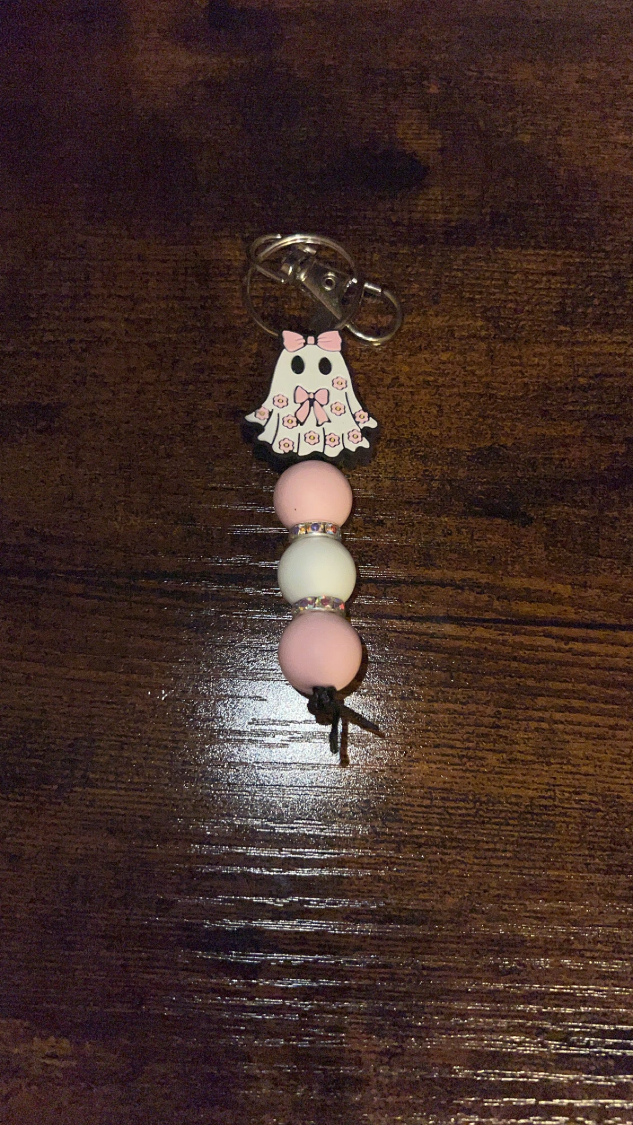 Pink Ghosty - Mini Keychain