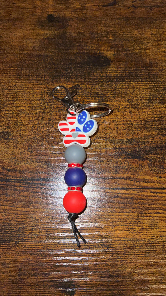 Flag Paw - Mini Keychain