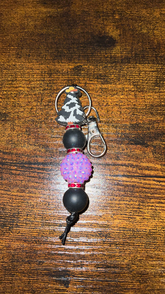 Cow Christmas Tree - Mini Keychain