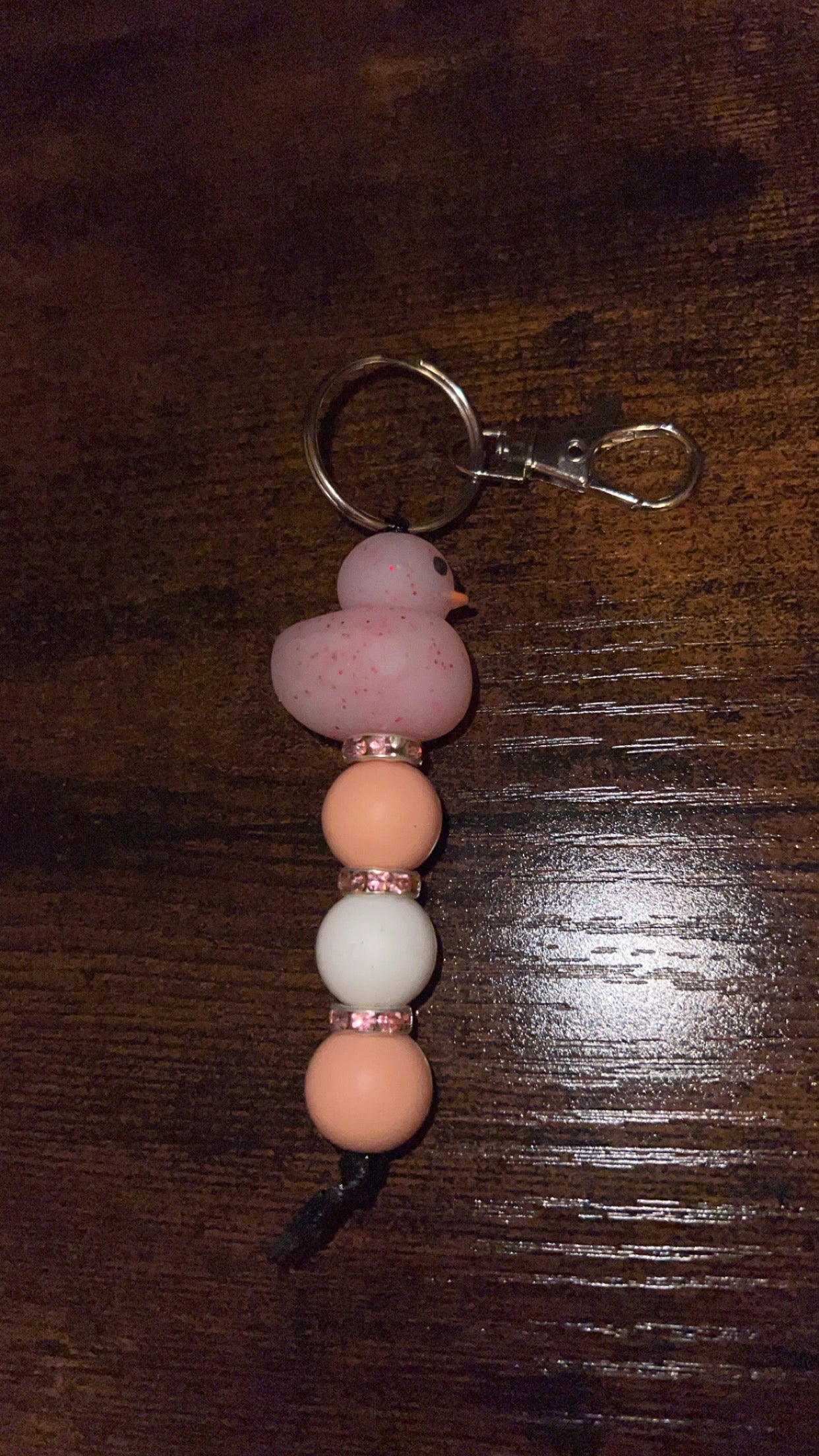 Pink Ducky - Mini Keychain