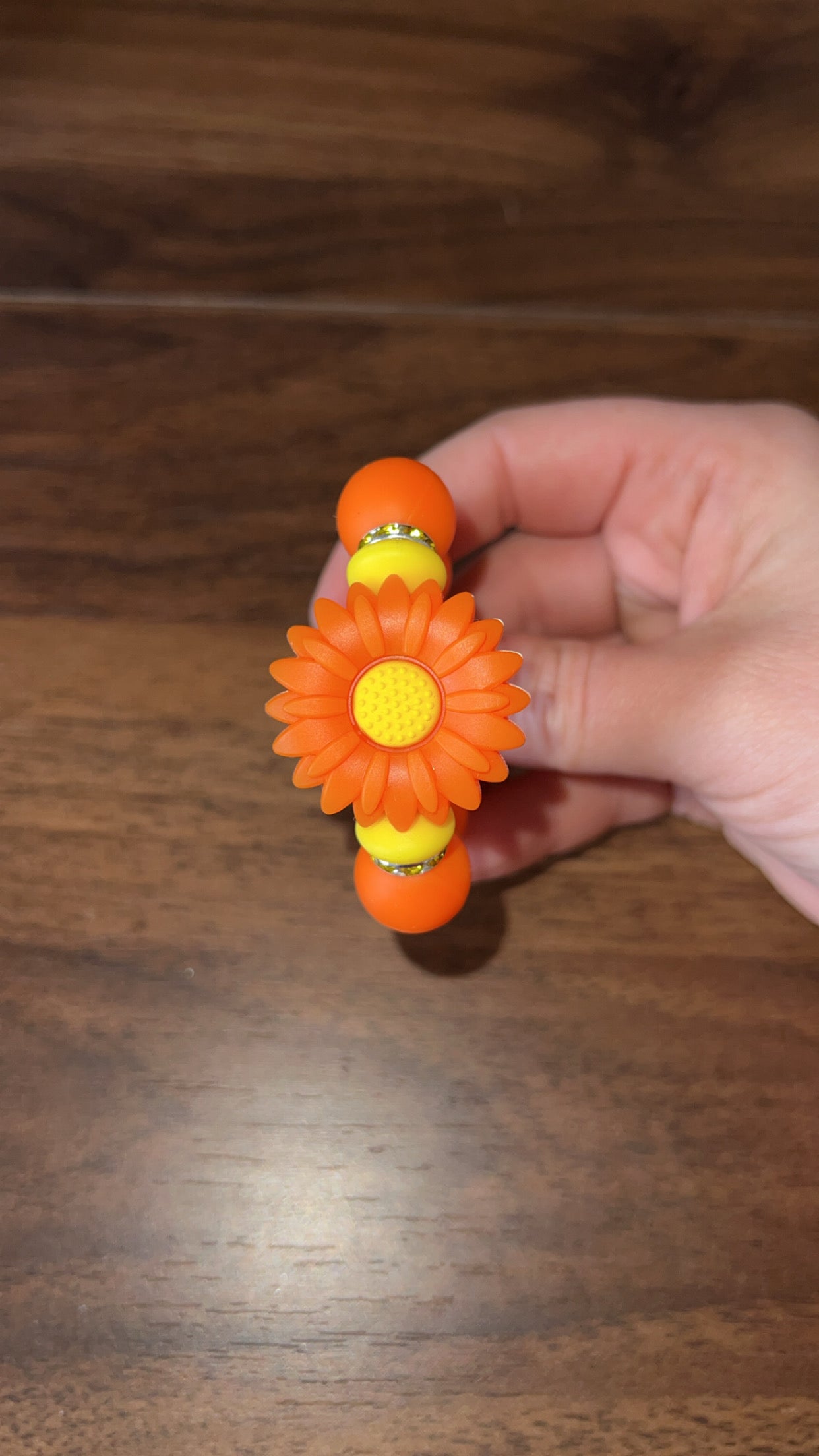 Orange Flower - Cup Charm