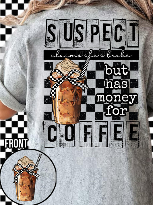 Suspect Coffee - DTF Print