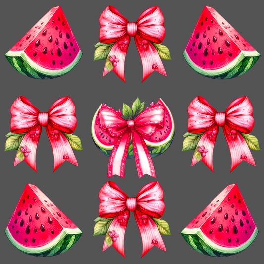 Watermelon & Bows - DTF Print