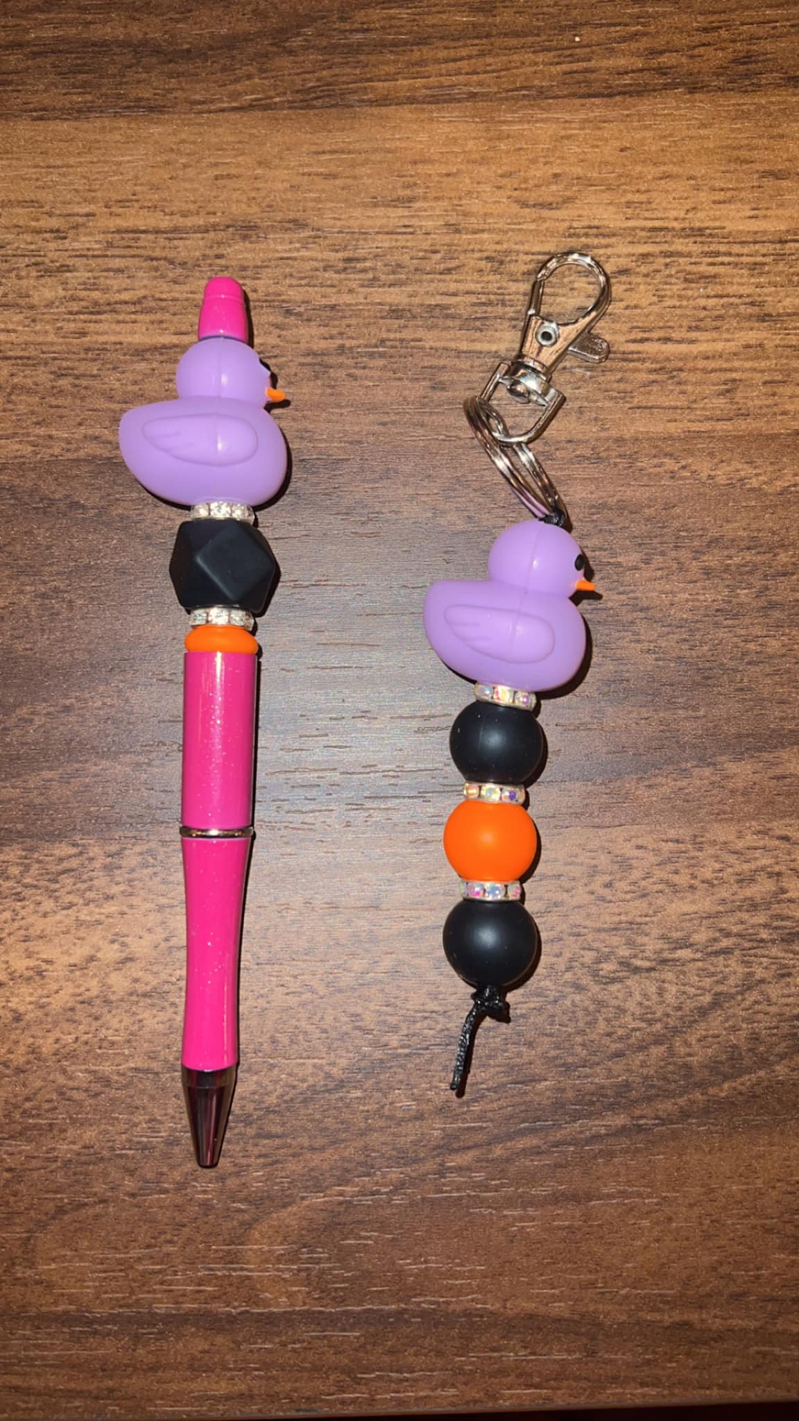 Purple Duck - Pen & Keychain Bundle