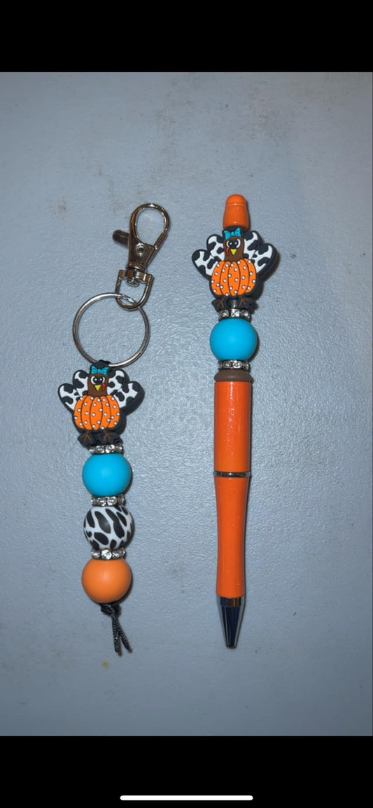 Cow Turkey - Pen & Keychain Bundle