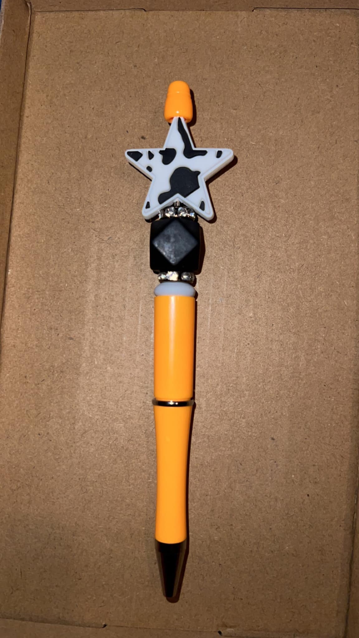 Cow Star - Beaded Pen