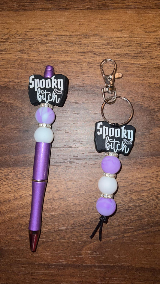 Spooky B*tch - Pen & Keychain Bundle