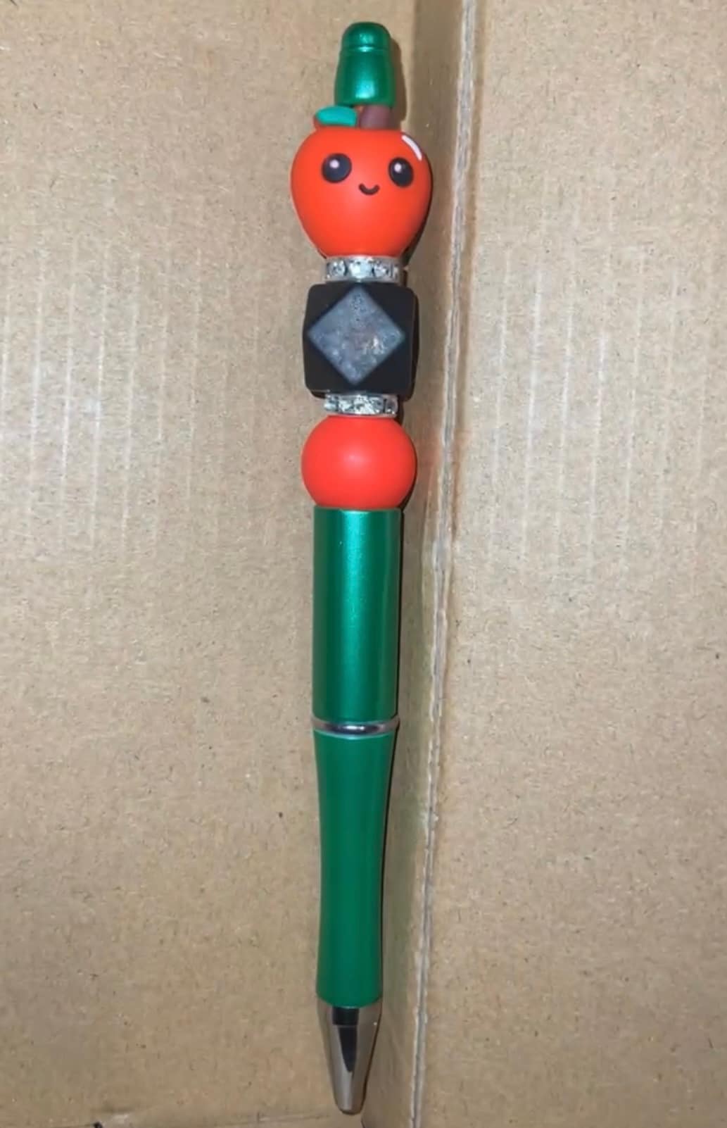 Teacher Apple - Beaded Pen