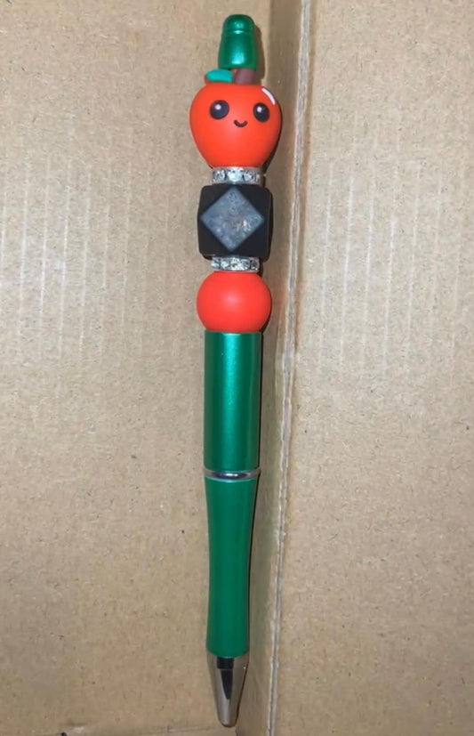 Teacher Apple - Beaded Pen